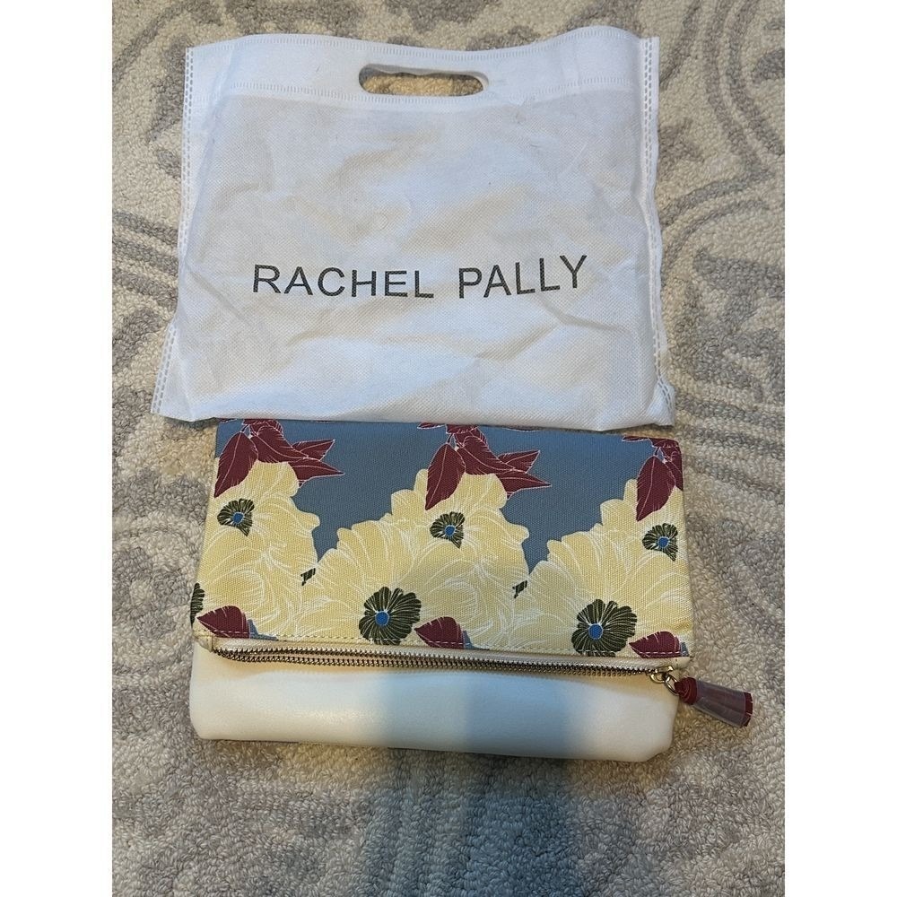 Rachel Pally Floral Foldover Clutch Bag Designer Purse Evening Handbag